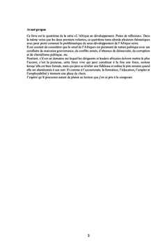 L'Afrique en développement. Pistes de réflexions. Tome 4