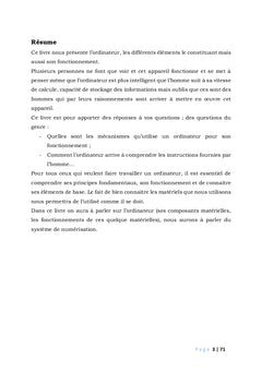 Structure des ordinateurs et notion sur la numérisation
