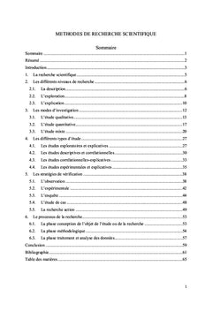Méthodes de recherche scientifique