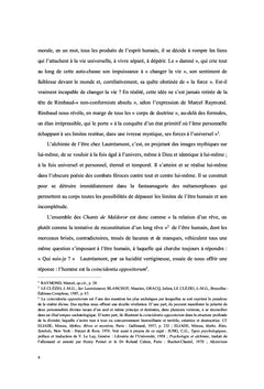 Une Vision Poétique de Lautréamont