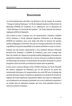 Commandes Vectorielles des MSAP, Simulation et Pratique