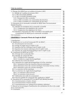 Commandes Vectorielles des MSAP, Simulation et Pratique