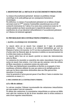 Menace d'accouchement prématuré et tocolytiques