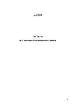 De la contestation de rue à l'engagement politique