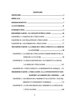 La crise de l'éducation