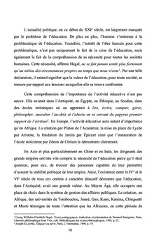 La crise de l'éducation