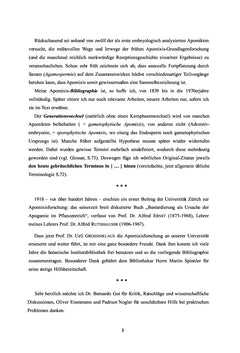 Die Anfänge der Apomixisforschung - eine kommentierte Bibliographie