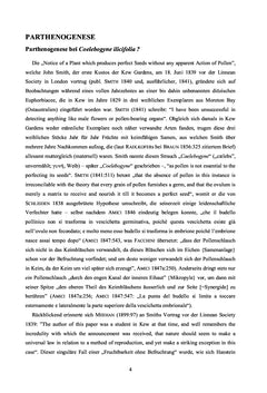 Die Anfänge der Apomixisforschung - eine kommentierte Bibliographie