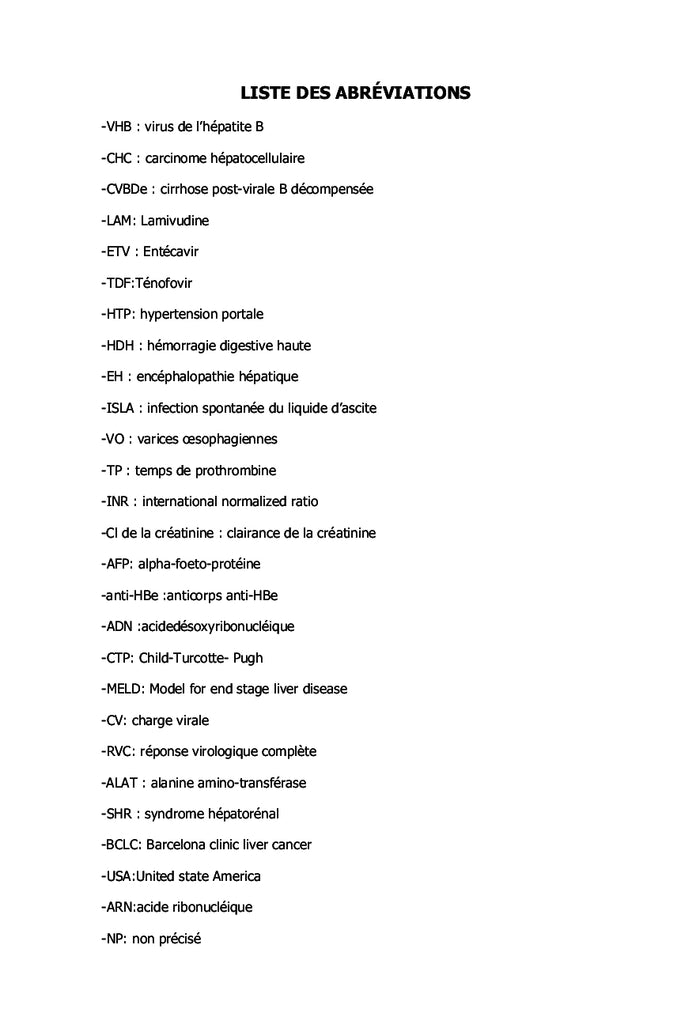 Efficacité de l'entécavir dans la cirrhose postvirale B décompensée