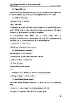 Efficacité de l'entécavir dans la cirrhose postvirale B décompensée