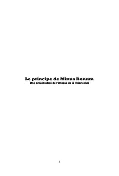 Le principe de Minus Bonum