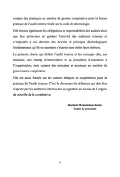 Charte africaine d'audit interne de la gouvernance des coopératives