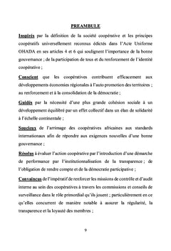 Charte africaine d'audit interne de la gouvernance des coopératives
