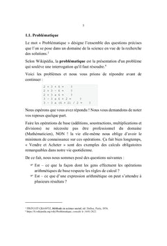 Usage des Opérations Arithmétiques de base