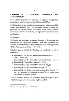 Usage des Opérations Arithmétiques de base