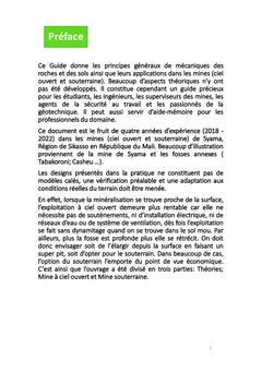 Guide de la Géotechnique Minière