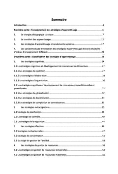 Les stratégies d'apprentissage dans l'enseignement supérieur