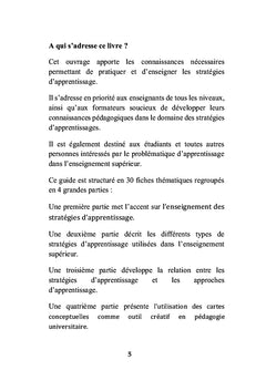 Les stratégies d'apprentissage dans l'enseignement supérieur
