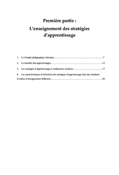 Les stratégies d'apprentissage dans l'enseignement supérieur