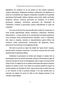 Cours de problèmes de gouvernance