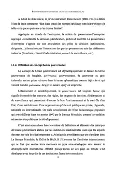 Cours de problèmes de gouvernance