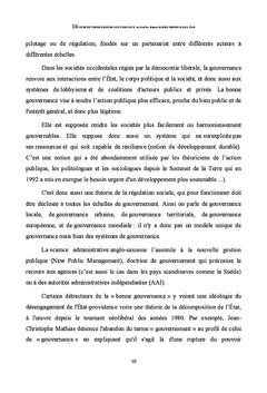 Cours de problèmes de gouvernance
