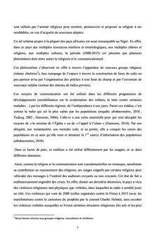 Communication et crises sociales à caractères religieux au Niger