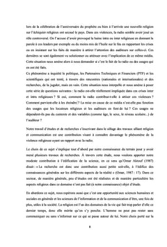 Communication et crises sociales à caractères religieux au Niger