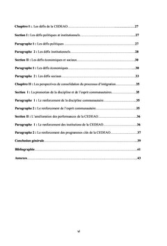 La CEDEAO et l'intégration en Afrique de l'Ouest