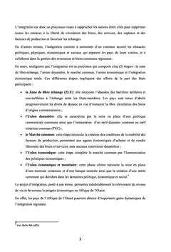 La CEDEAO et l'intégration en Afrique de l'Ouest