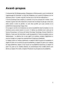 Calcul de probabilités