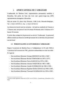 A la découverte de l'Ambassade du Burkina Faso à Bruxelles: 2017- 2022