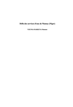 Défis des services d'eau de Niamey (Niger)