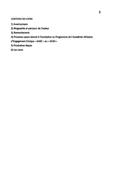 Académie africaine d'engagement civique AAEC - Tome 1