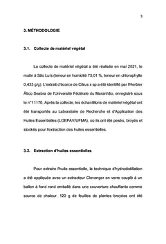 POTENTIEL BIOTECHNOLOGIQUE DE L'HUILE ESSENTIELLE CITRUS X SP