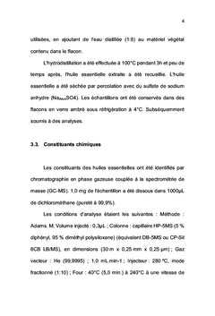POTENTIEL BIOTECHNOLOGIQUE DE L'HUILE ESSENTIELLE CITRUS X SP
