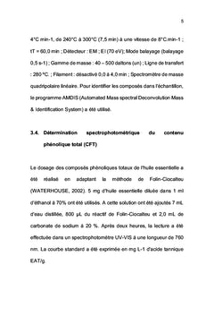POTENTIEL BIOTECHNOLOGIQUE DE L'HUILE ESSENTIELLE CITRUS X SP