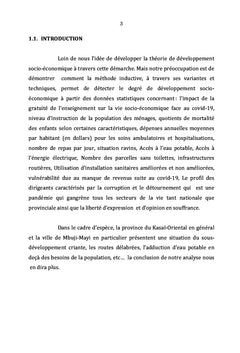 PROBLEMATIQUE DU DEVELOPPEMENT DES ENTITES