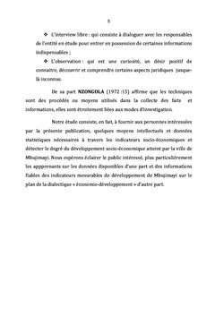 PROBLEMATIQUE DU DEVELOPPEMENT DES ENTITES