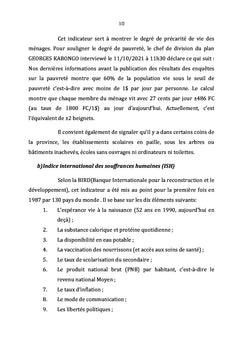 PROBLEMATIQUE DU DEVELOPPEMENT DES ENTITES