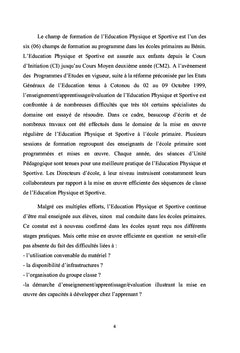 Facile l'EPS à pratiquer