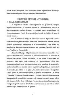 Facile l'EPS à pratiquer