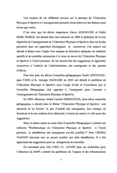 Facile l'EPS à pratiquer