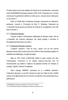 Facile l'EPS à pratiquer