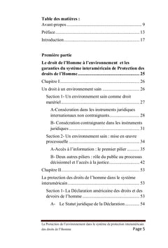 La Protection de l'Environnement