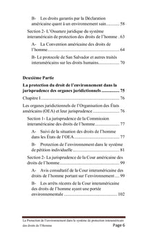 La Protection de l'Environnement