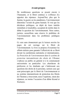 La Protection de l'Environnement