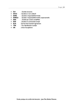 Guide pratique de conformité bancaire