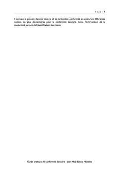 Guide pratique de conformité bancaire