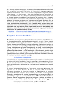 Guide pratique de conformité bancaire